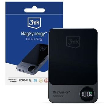 3MK MagSynergy Powerbank 10000mAh med trådlös laddningsfunktion MagSafe