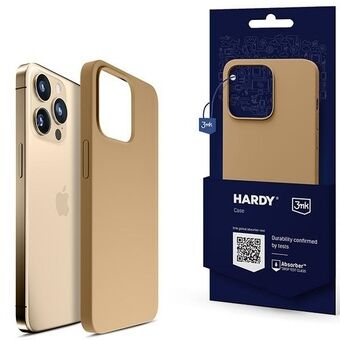 3MK Hardy Case till iPhone 13 Pro 6,1" i guldfärgad MagSafe