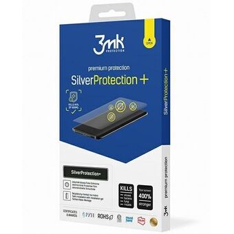 3MK Silver Protect+ iPhone 15 Pro Max 6.7" är en antibakteriell film som appliceras vått.