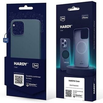 3MK Hardy Case för iPhone 15 / 14 / 13 6.1 tum, i färgen blå/royal blue MagSafe.