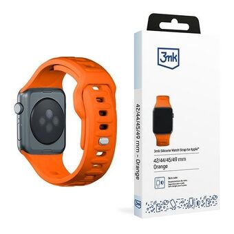 3MK Silikonklockrem orange för Apple Watch 42/44/45/49mm