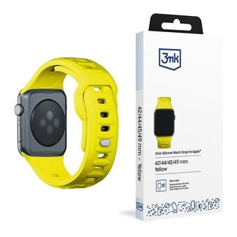 3MK Silikonklockband żółty/yellow för Apple Watch 42/44/45/49mm