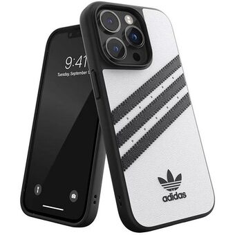 Adidas ELLER Formgjutet fodral PU iPhone 14 Pro 6.1" vit-svart/vit-svart 50190