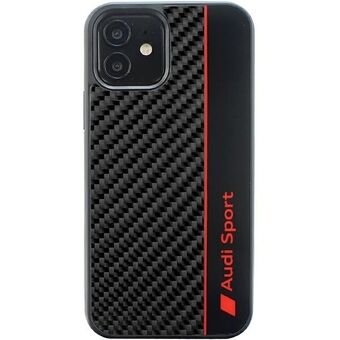 Audi Carbon Fiber Stripe iPhone 11 / Xr 6.1" svart/hårdskal AUS-TPUPCIP11-R8/D1-BK