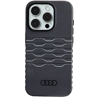 Audi IML MagSafe Case iPhone 15 Pro 6.1" svart svart hårt skal AU-IMLMIP15P-A6/D3-BK