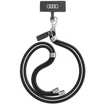 Audi universell mobilrem 120 cm 6 mm crossbody svart/svart AU-CBL6-R8/D1-BK