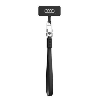 Audi universell läderrem till telefon 28 cm 10 mm Svart/black AU-HSLSL-GT/D1-BK