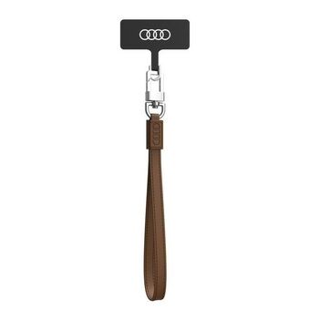 Audi universell telefonrem 28cm 10mm Läders brun AU-HSLSL-GT/D1-BN