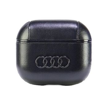 Audi Läder Stort Logo AirPods 3 fodral svart/black AU-AP3-GT/D3-BK