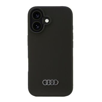 Audi Silikonskal iPhone 16 6.1" svart/hardcase AU-LSRIP16-Q3/D1-BK