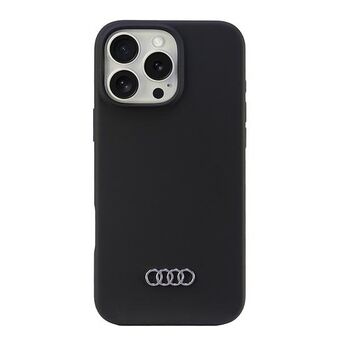 Audi Silikonskal iPhone 16 Pro Max 6,9" svart/hårdskal AU-LSRIP16PM-Q3/D1-BK