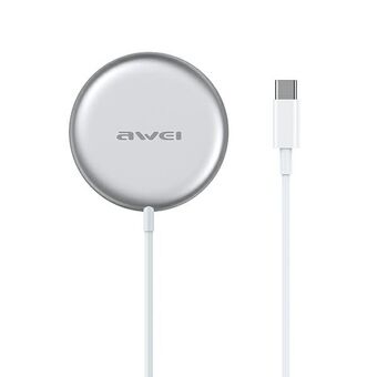 AWEI orderinduktion W10 MagSafe 15W vit/vit