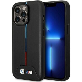 Fodral BMW BMHMP13L22PVTK iPhone 13 Pro / 13 6.1" svart/svart Quiltad Tricolor MagSafe