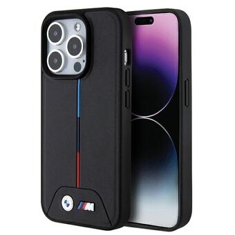 BMW BMHMP15L22PVTK iPhone 15 Pro 6.1" svart svart hardcase Quilted Tricolor MagSafe