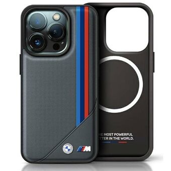 BMW BMHMP16X23PUTRA iPhone 16 Pro Max 6.9" antracit/antracit hårdskal M Meshed Tricolor Stripes MagSafe