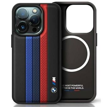 BMW BMHMP16X23PUPTK iPhone 16 Pro Max 6,9" svart hardcase M Perf. Tricolor Printed Stripes MagSafe