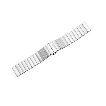 Beline klockarmband 22mm Solid vit/vit