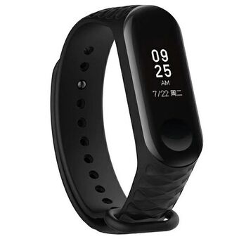 Beline pasek Mi Band 7/6/5 czarny/ver2 svart/svart