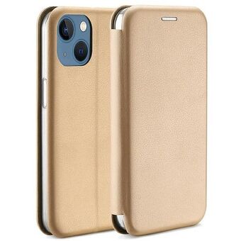 Beline Book Magnetic Case iPhone 14 6,1" guld/guld