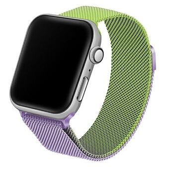 Beline Apple Watch Stålbånd 38/40/41 mm grøn/lilla grøn/lilla