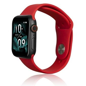 Beline Apple Watch Silikonrem 38/40/41mm röd/röd