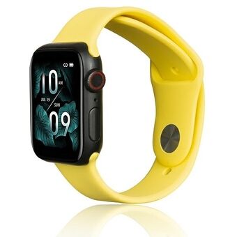 Beline rem för Apple Watch i silikon, 42/44/45/49mm, gul / gult.