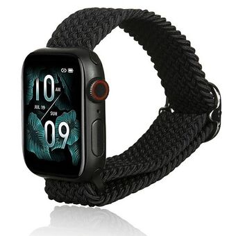 Beline Apple Watch Textilband 38/40/41mm svart/svart