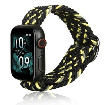 Beline Apple Watch Textilband 38/40/41mm svart/limesvart/lime