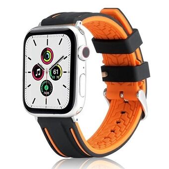 Beline Apple Watch Solid silikonrem 38/40/41 mm orange/svart orange/svart