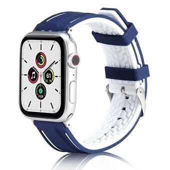 Beline Apple Watch Solid Silikonrem 42/44/45/49 mm marinblå/vit marinblå/vit