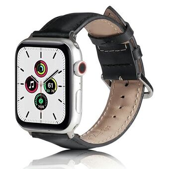 Beline Apple Watch Läderrem 38/40/41mm svart/svart