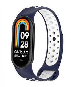 Beline pasek Mi Band 8 i blå-vit design