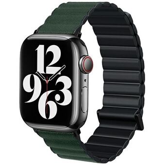 Beline pasek Apple Watch Magnetic Pro 42/44/45/49mm czarno/zielony svart/grön låda