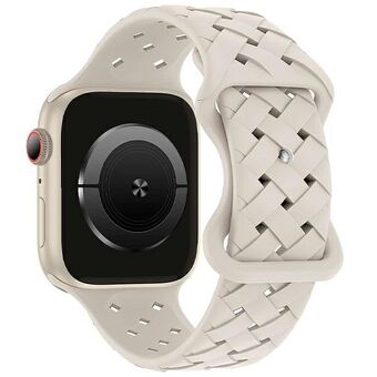 Beline pasek Apple Watch Silicone Woven 38/40/41mm beige / stjärnljus box.