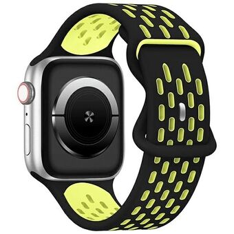 Beline pasek Apple Watch New Sport Silicone 38/40/41mm czarno-żółty svart/gul boett