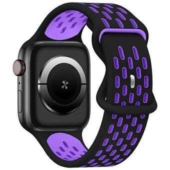 Beline pasek Apple Watch New Sport Silicone 42/44/45/49mm czarno-fioletowy skulle översättas till:

Beline-armband för Apple Watch New Sport Silicone 42/44/45/49mm i svart-lila låda.