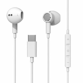 Beline USB-C in-ear hörlurar SK194 vita/white