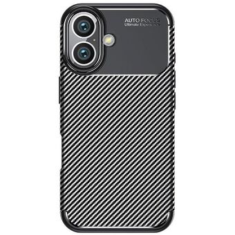 Beline Etui Carbon Armor iPhone 16 6.1" svart/svart låda