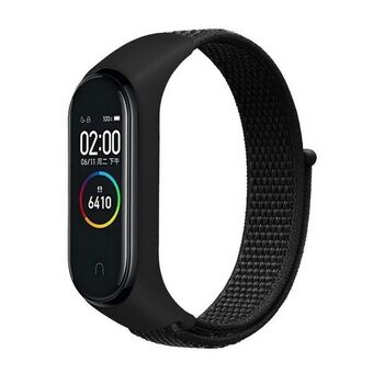 Beline rem Mi Band 7/6/5/4/3 NylonLoop svart/black