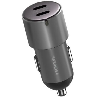 Endast energiladdning. 2xUSB-C PD-PPS 66W stål/pistol Alu Drive D60