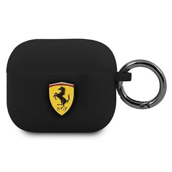 Ferrari FEA3SILBK AirPods 3-fodral svart/svart silikon