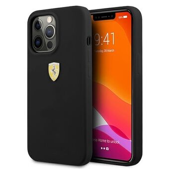 Ferrari FESSIHCP13XBK iPhone 13 Pro Max 6,7" svart/svart hårdfodral silikon