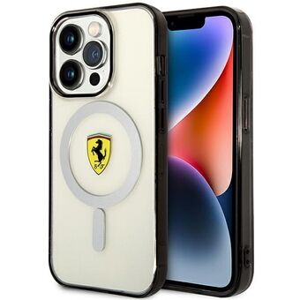 Ferrari FEHMP14LURKT iPhone 14 Pro 6.1" klart/transparent hårdfodral Outline Magsafe