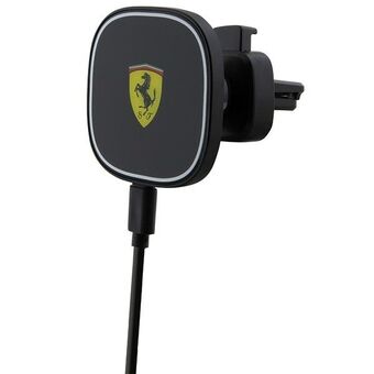 Ferrari trådlös induktionsladdare FECHMGLK 15W för svart galler, 2023 Collection MagSafe.