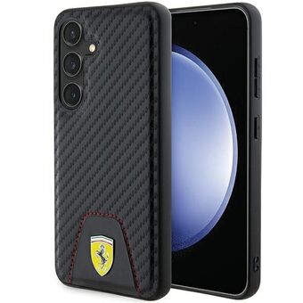 Ferrari FEHCS24SN3PUK S24 S921 svart/svart hardcase med kolfiber-sömmar på undersidan.