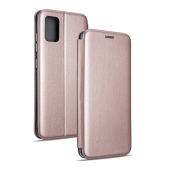 Beline Book magnetfodral för Samsung A21 roséguld/roséguld