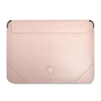 Gissa Ärm GUCS14PSATLP 14" rosa Saffiano Triangel Logotyp