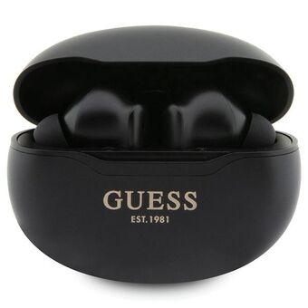 Guess GUTWST50EK TWS Bluetooth-hörlurar + dockningsstation svart/svart Classic EST