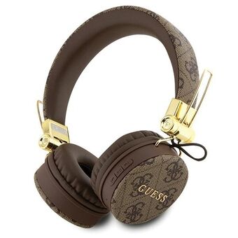 Gissa Bluetooth over-ear hörlurar GUBH704GEMW brunt/brun 4G Metalllogotyp