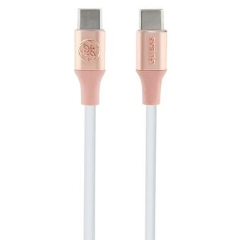 Gissa GUCCLALRGDP USB-C till USB-C-kabel 1,5m Snabbladdning rosa/rosa Ebossed-logotyp